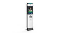 FCC 21" Face Recognition Thermometer Kiosk 10L Dispenser