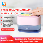 ABS 500ml Pink Kitchen Soap Dispenser With Sponge Holder Manual Press