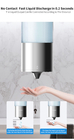 Touchless Automatic Wall Mount Soap Dispenser 3 Compartment For Hotel Bathroom