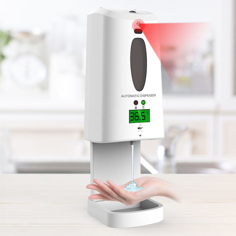 1.3L Wall Mounted Soap Dispensers Contactless Thermometer With Hand Sanitizer Dispenser