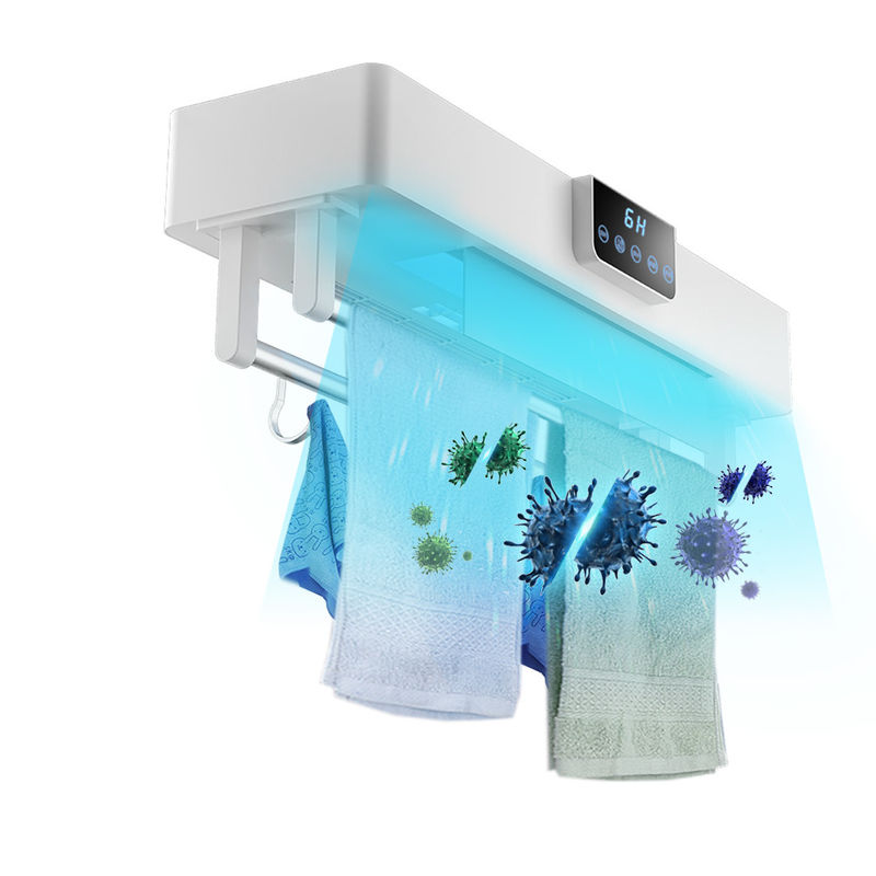 Efficient Hot Air Drying Smart Intelligent Timing Towel Rack UV Cycle Disinfection